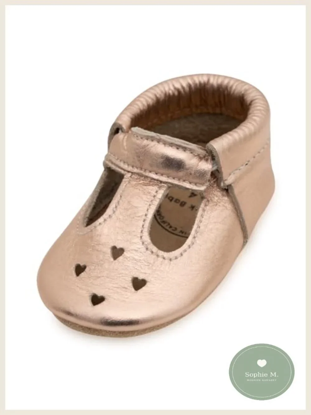 Baby Girl Leather Mary Jane Mocc Soft Sole Toddler Shoes T-Strap